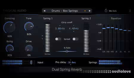 Physical Audio Dual Spring Reverb v3.1.10 [MacOSX]